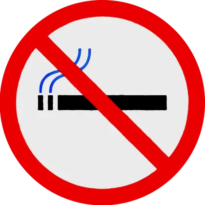 No Smoking Symbol for Public Health Awareness