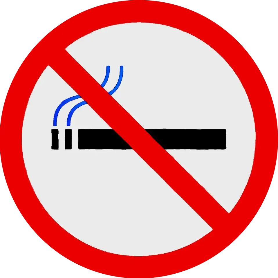 No Smoking Symbol for Public Health Awareness