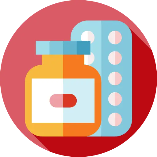 Medicine Bottle and Pills