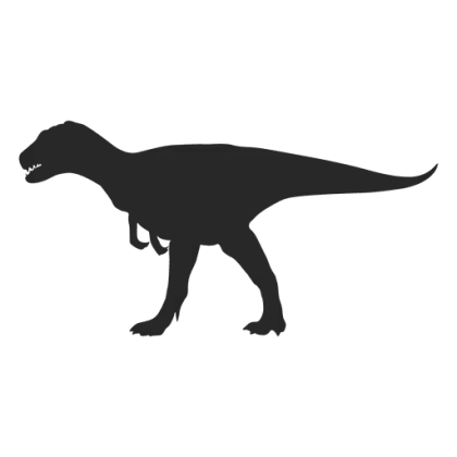 Silhouette of a Dinosaur