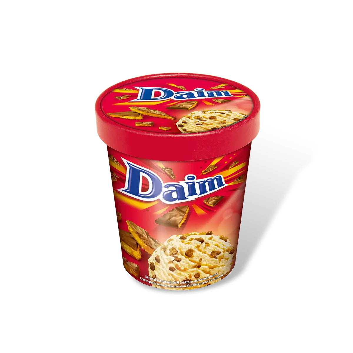 Daim Ice Cream in Red Container