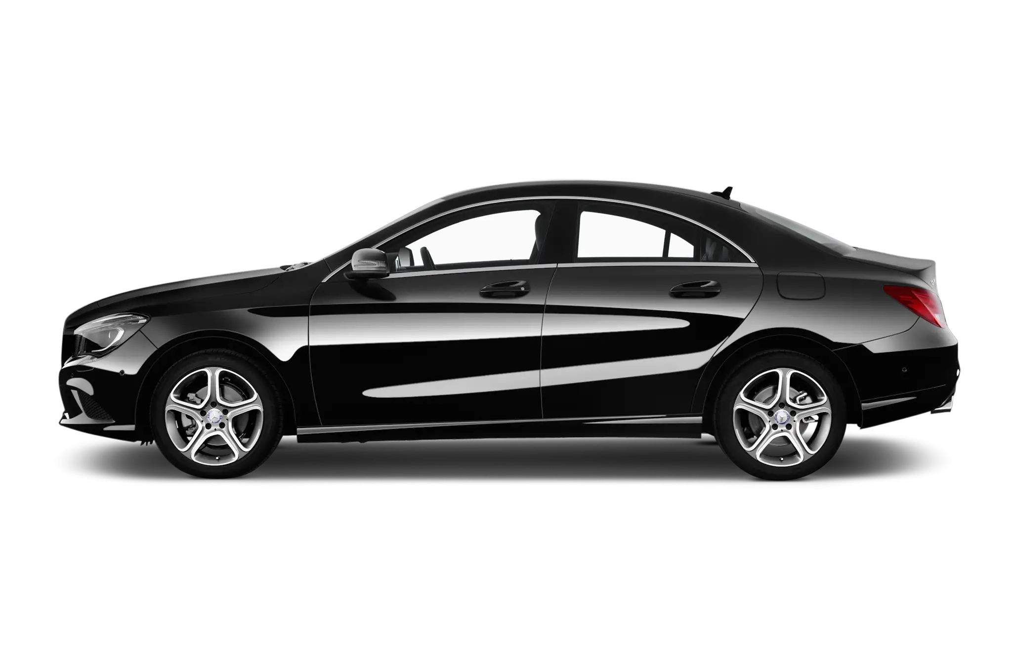 Black Luxury Car Side View