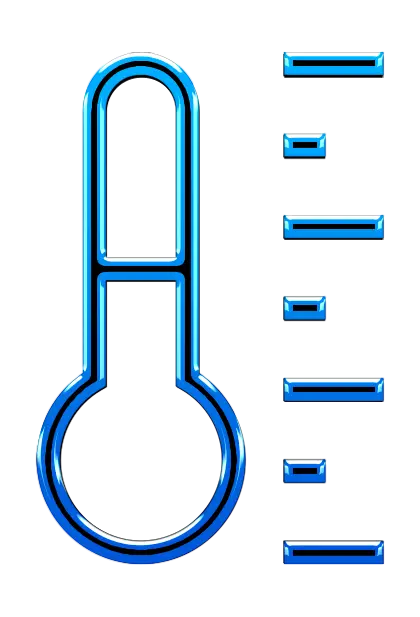 Thermometer with Temperature Lines Icon