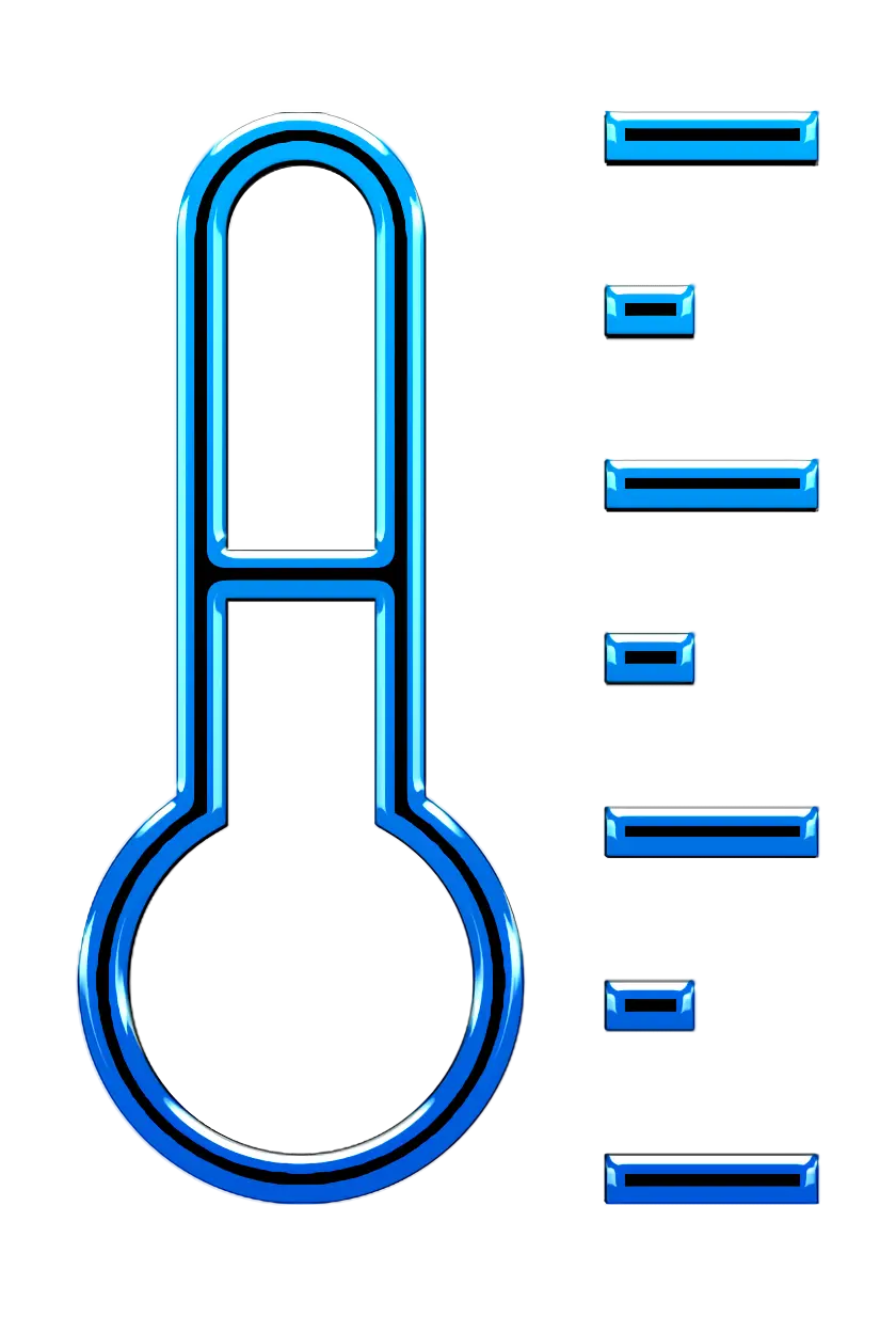 Thermometer with Temperature Lines Icon