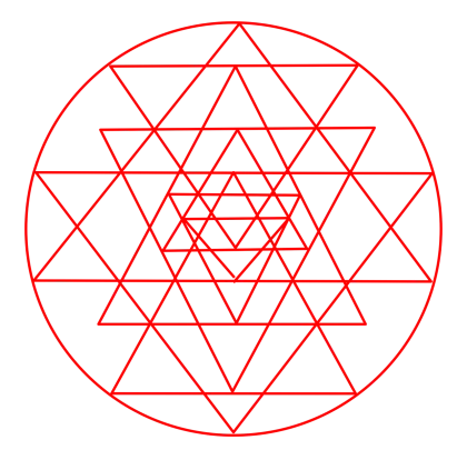 Red Geometric Pattern