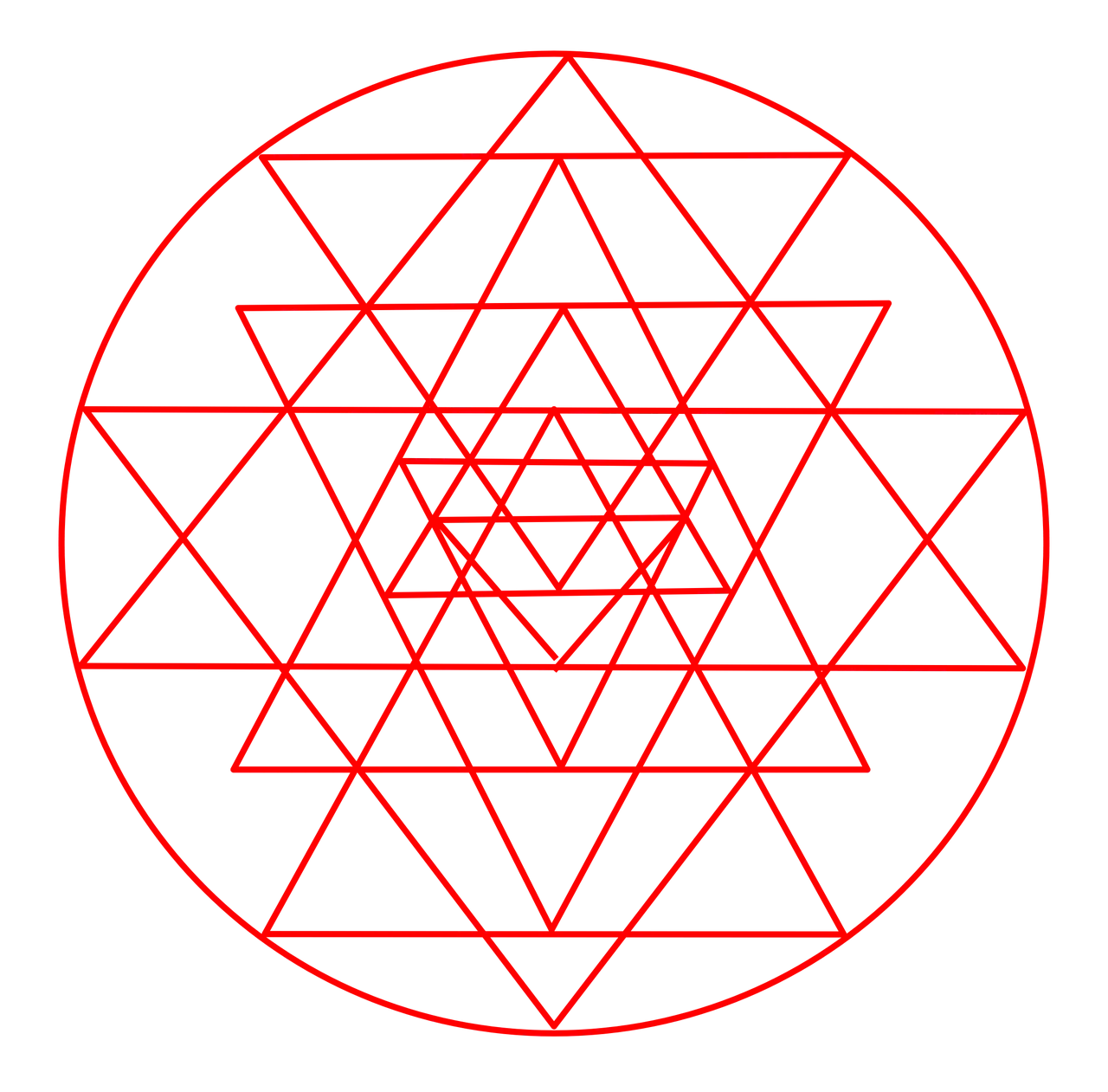 Red Geometric Pattern