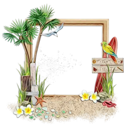 Beach Themed Decorative Frame