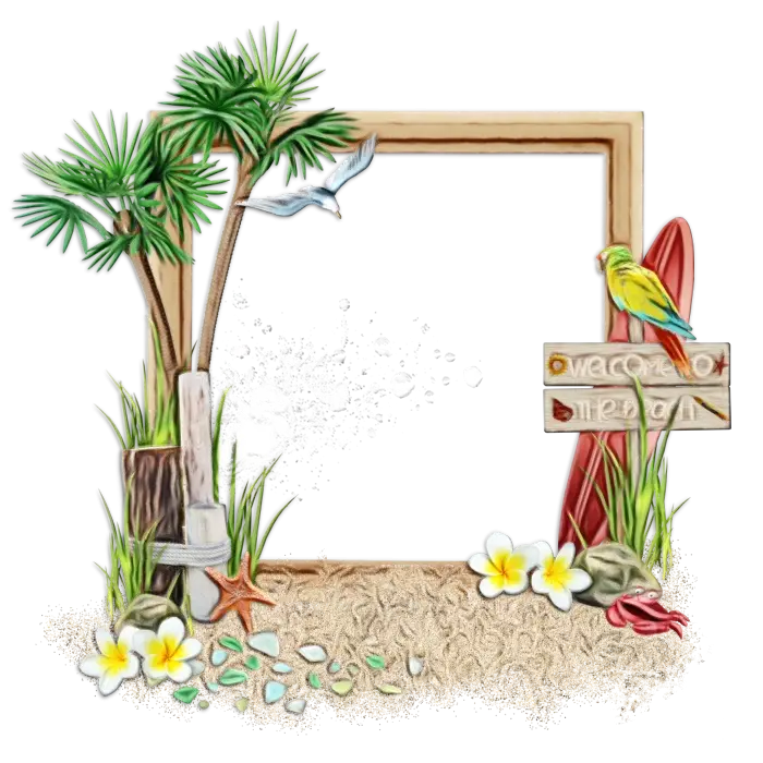 Beach Themed Decorative Frame