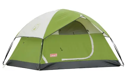 Green and White Camping Tent