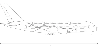 Airplane Blueprint Illustration for Design