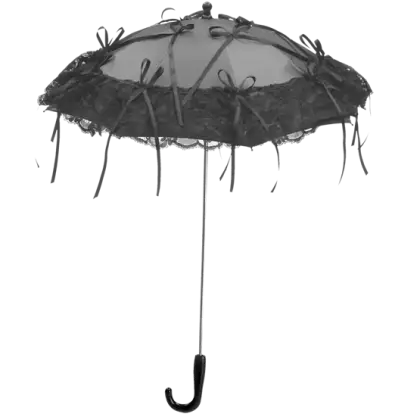 Elegant Black Lace Umbrella