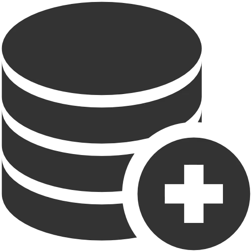 Database Icon With Add Symbol
