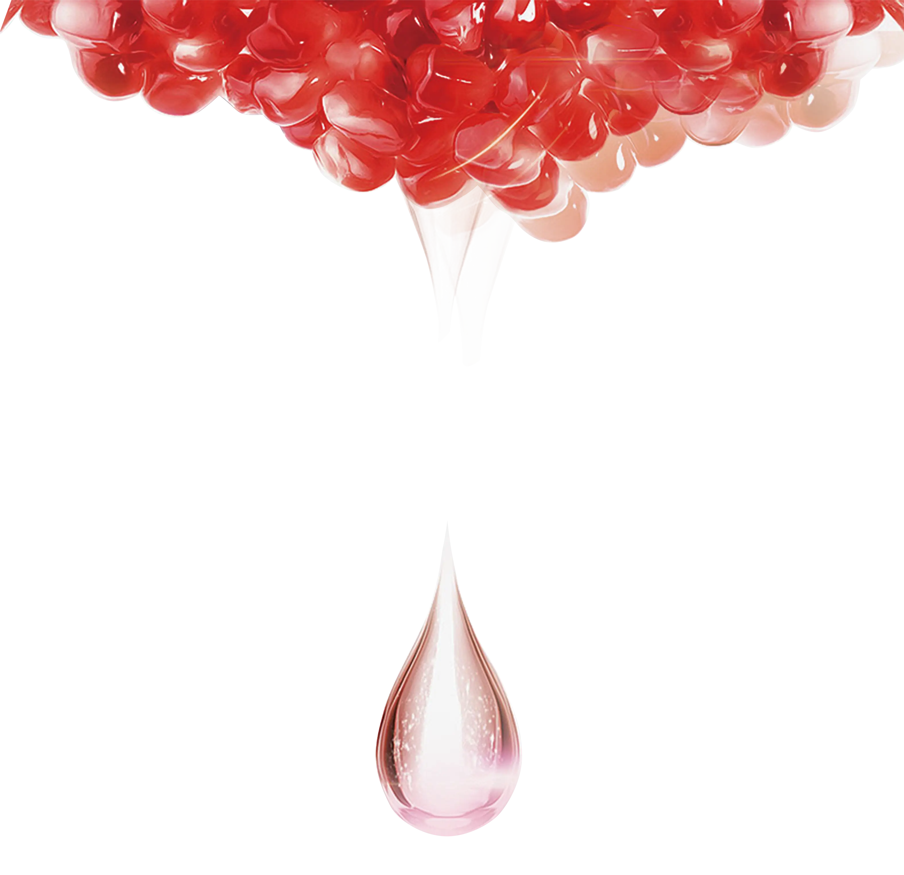 Red Grapes with a Droplet