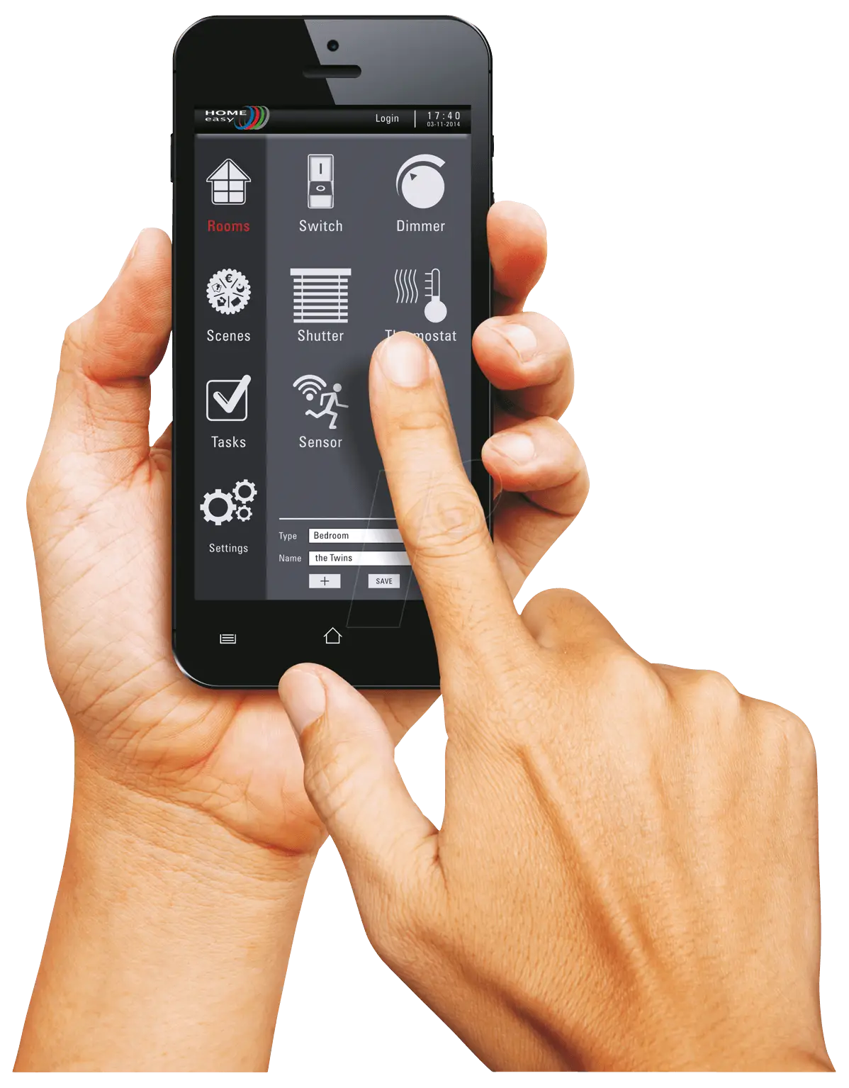 Smartphone Home Automation Control Interface