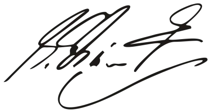 Stylized Black Ink Signature Illustration