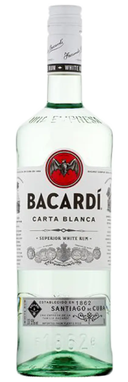 Bacardi Carta Blanca White Rum Bottle