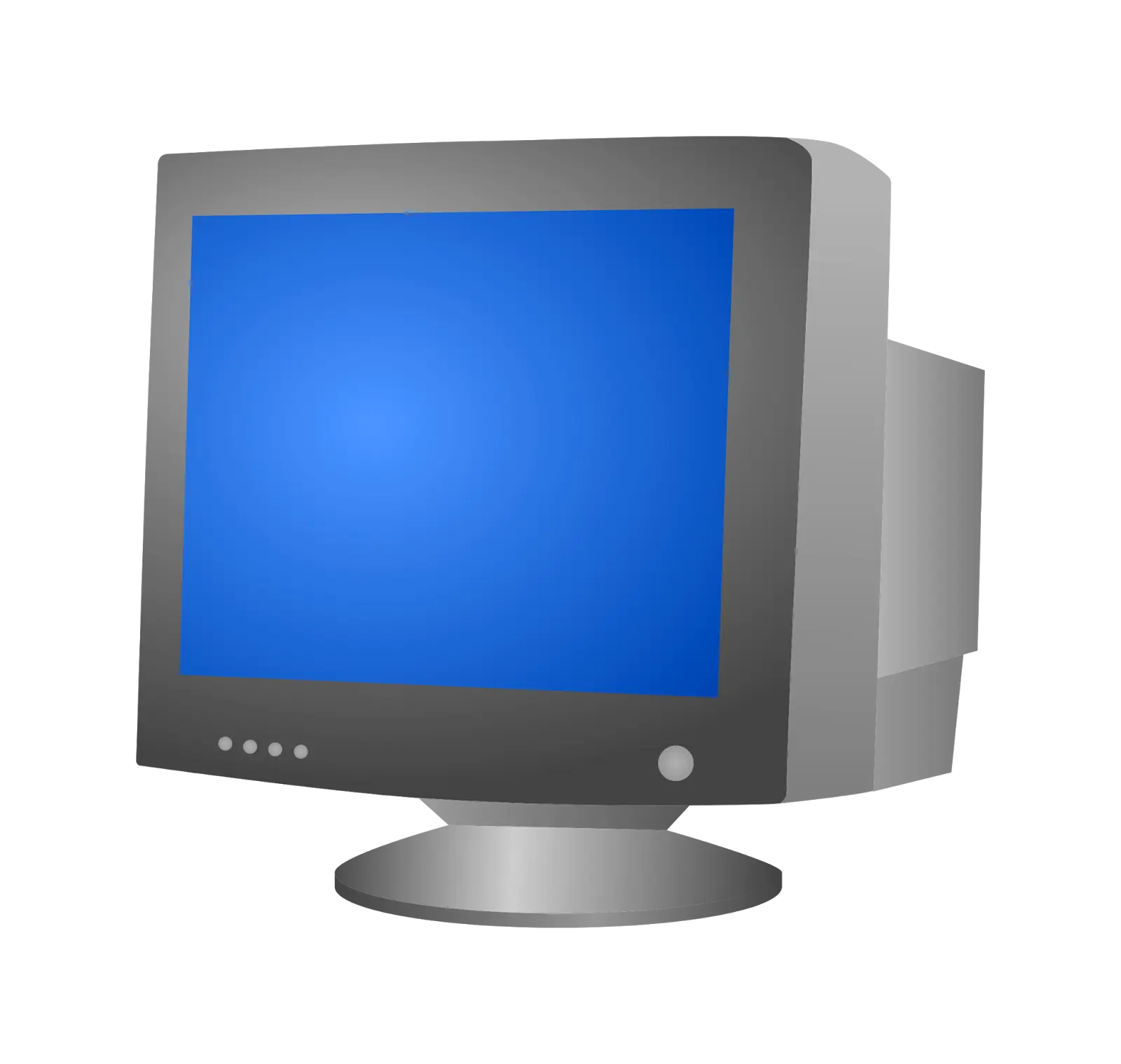 CRT Computer Monitor Illustration