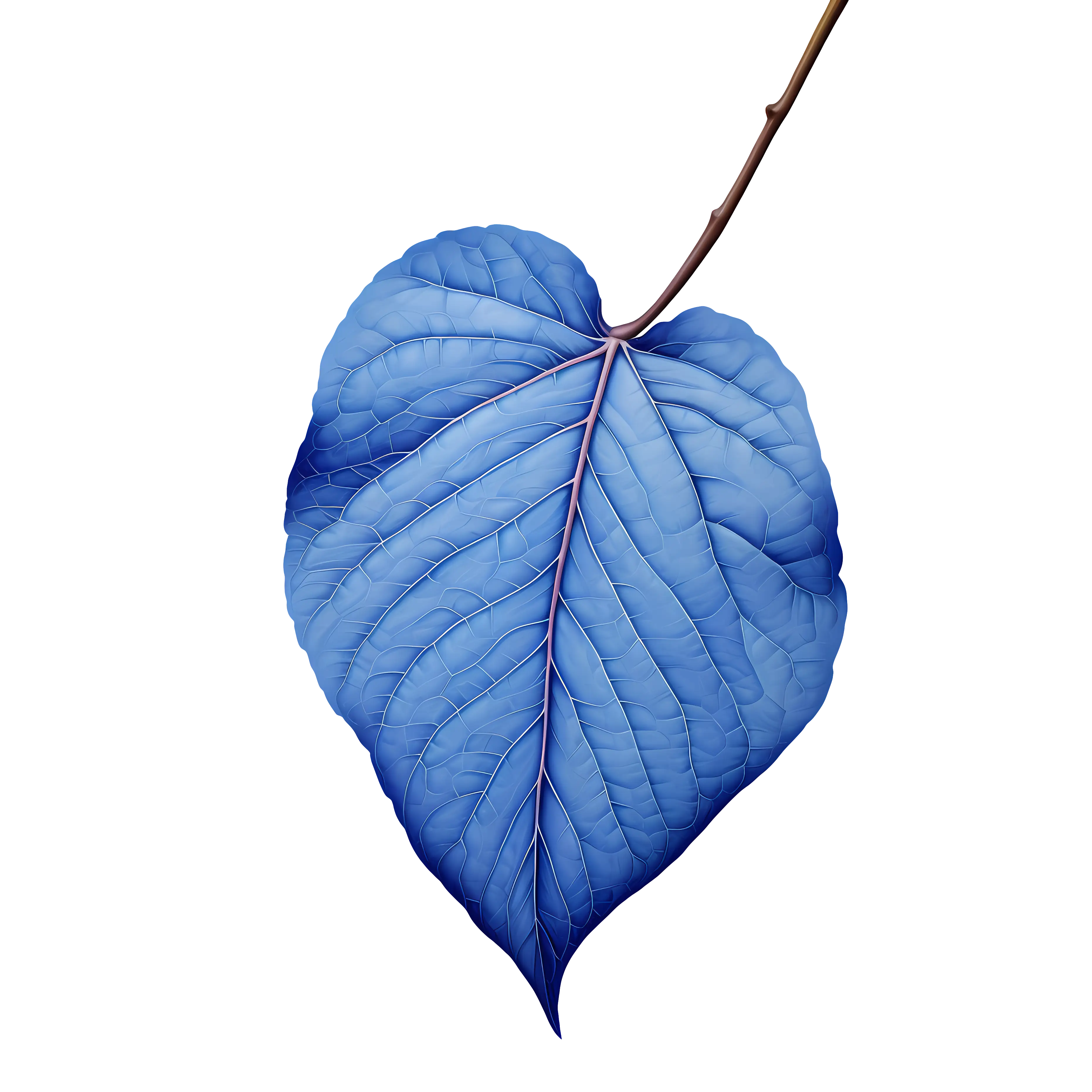 Blue Leaf Illustration
