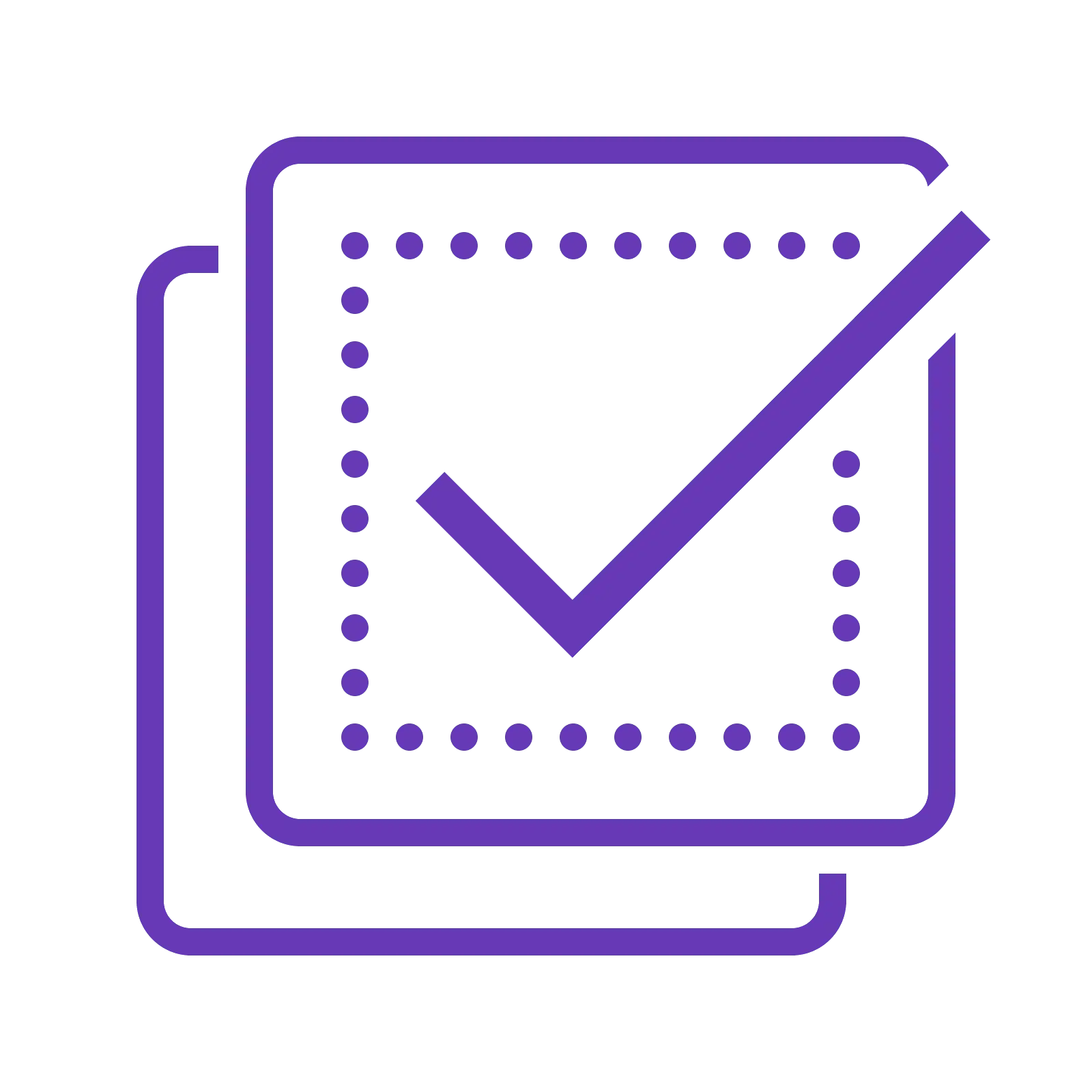Purple Checkmark Icon Design