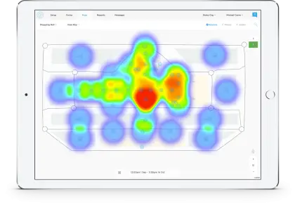 Heatmap Display on Tablet Screen