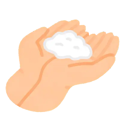 Hands with Soap Foam