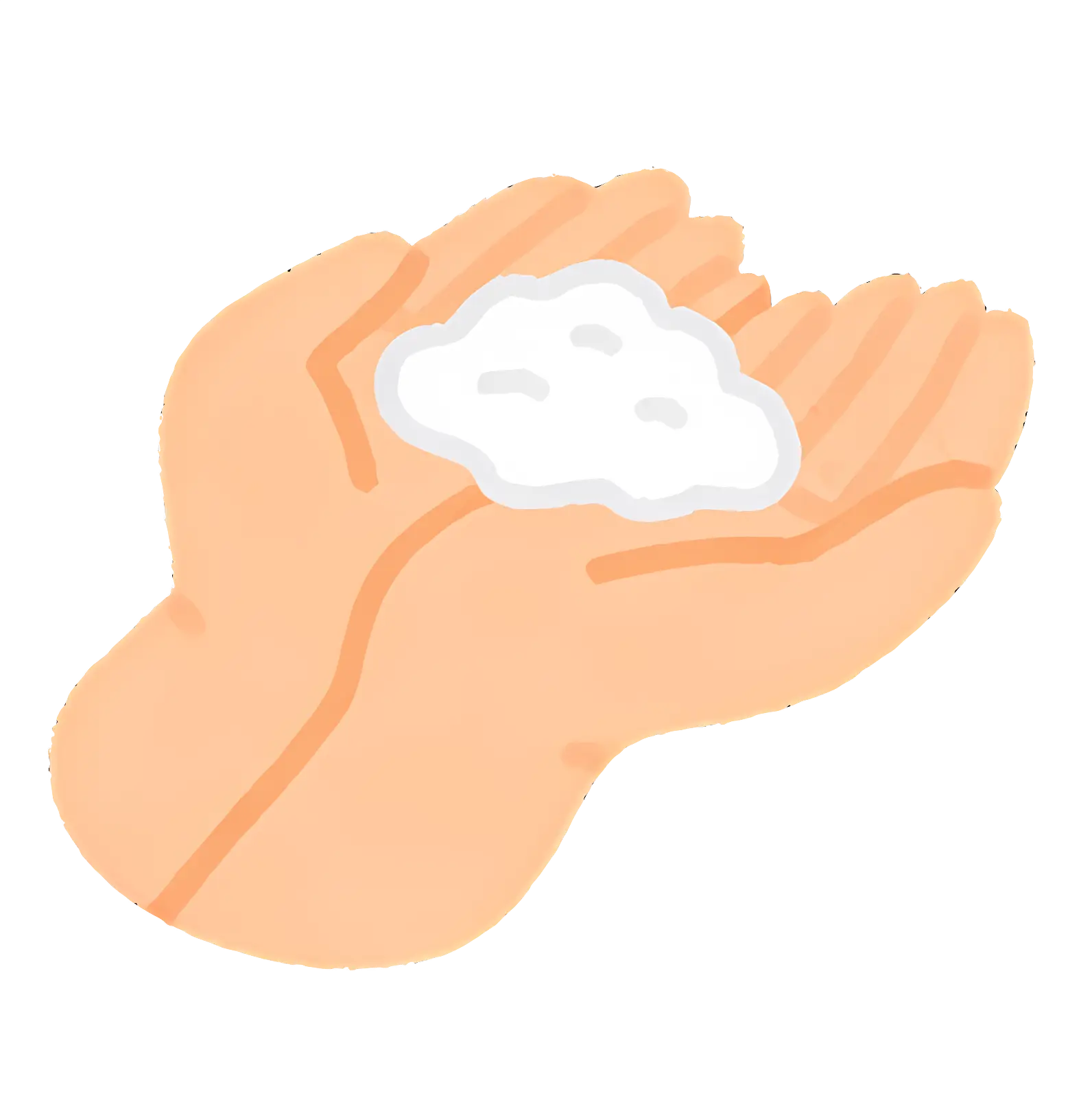 Hands with Soap Foam