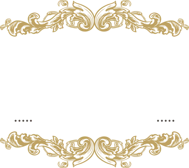 Golden Decorative Border Design