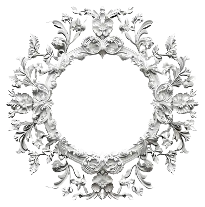 Ornamental Floral Frame Design