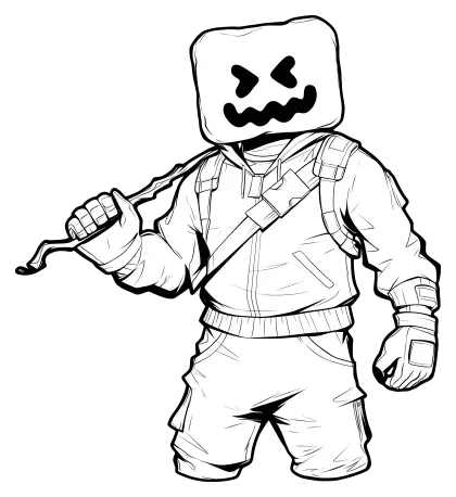 Character with Square Head
