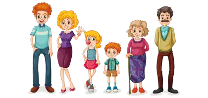 Cartoon Family Illustration