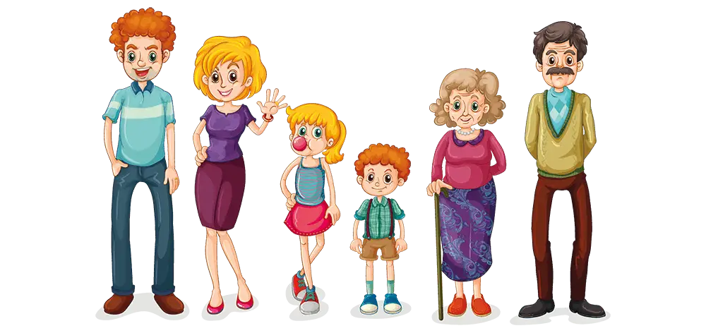 Cartoon Family Illustration