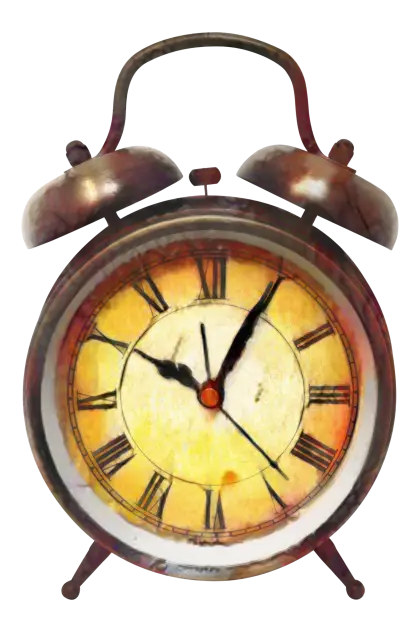 Vintage Alarm Clock in Retro Style