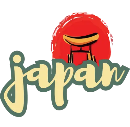 Japan Logo with Torii Gate