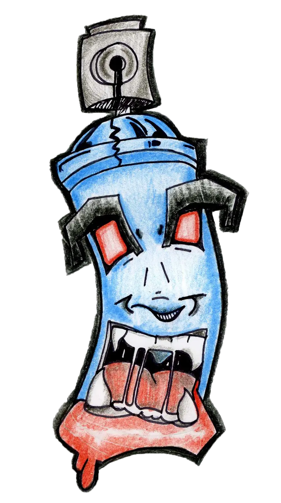 Graffiti Spray Can Cartoon