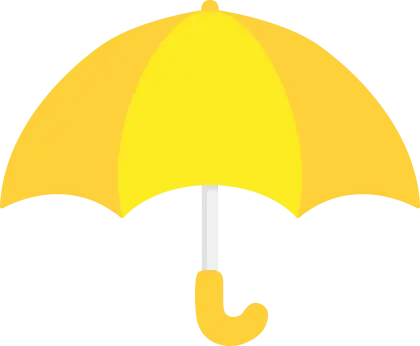 Yellow Umbrella Illustration
