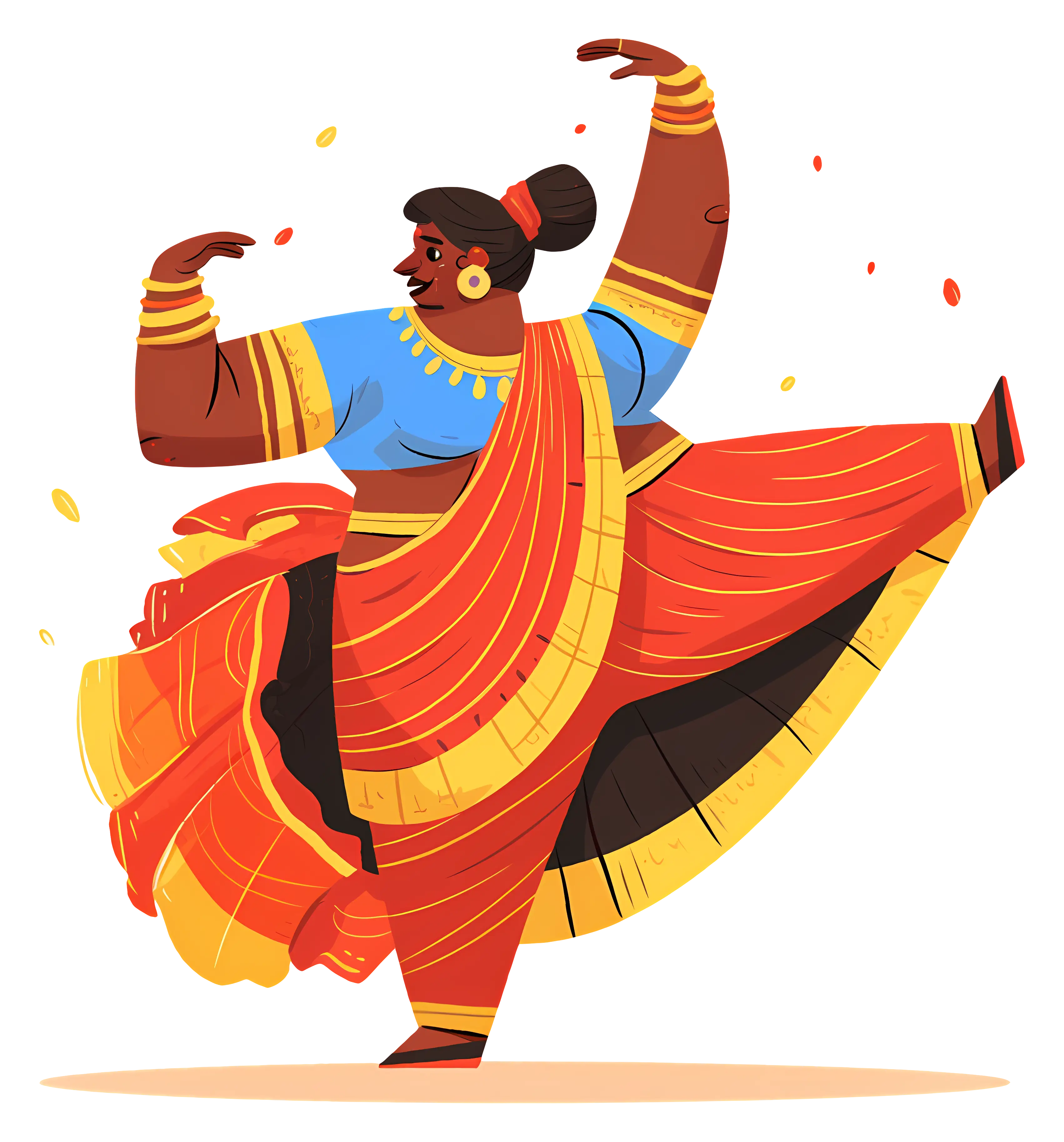 Vibrant traditional dancer