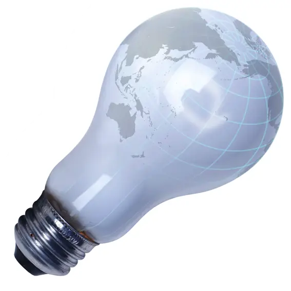 Light Bulb Globe Representing Innovation