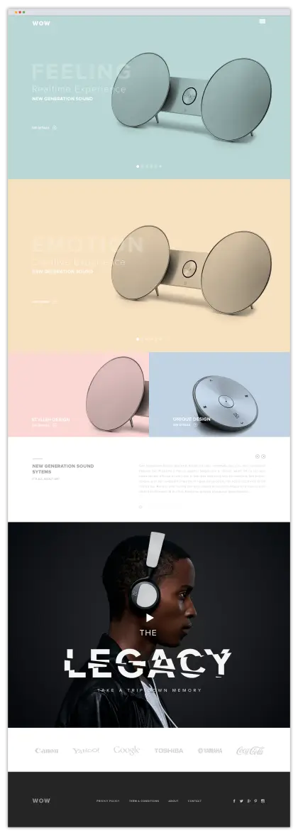 Modern Headphones Advertisement