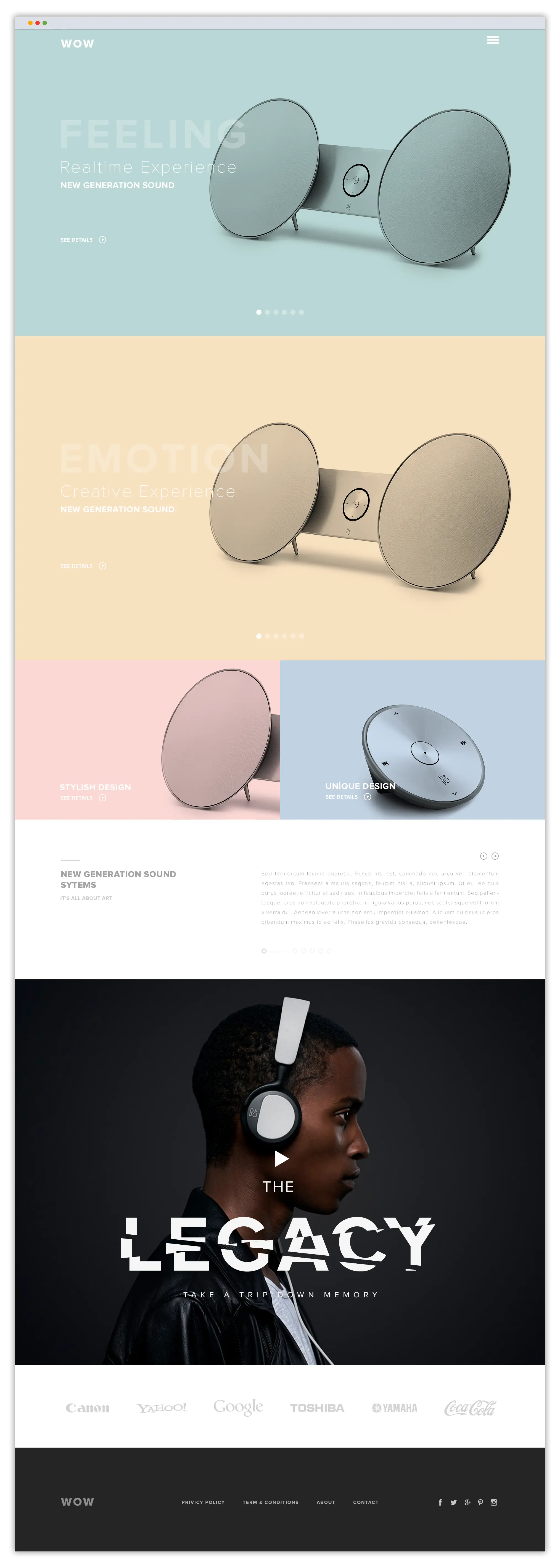 Modern Headphones Advertisement