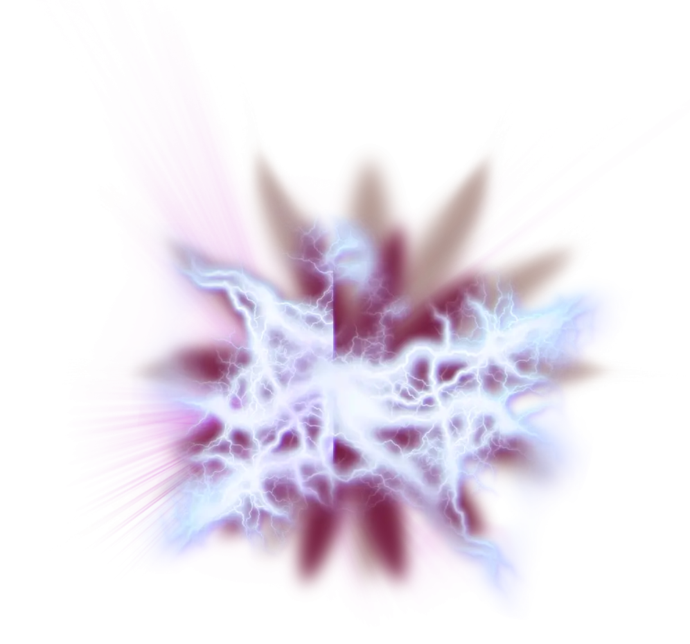 Glowing Electric Energy Burst