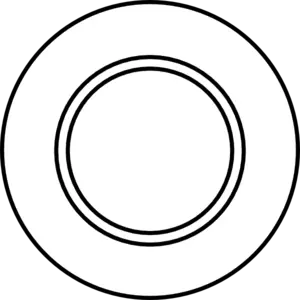 Simple Plate Outline Design