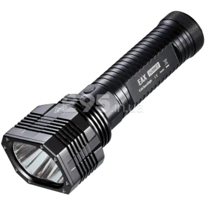 Durable Black LED Flashlight Illustration
