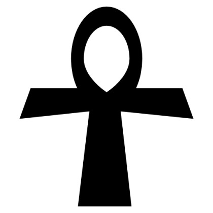 Black Egyptian Ankh Symbol