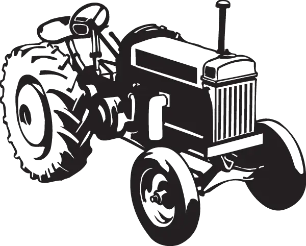 Black Tractor for Farming