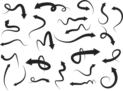 Various Arrow Icons for Navigation