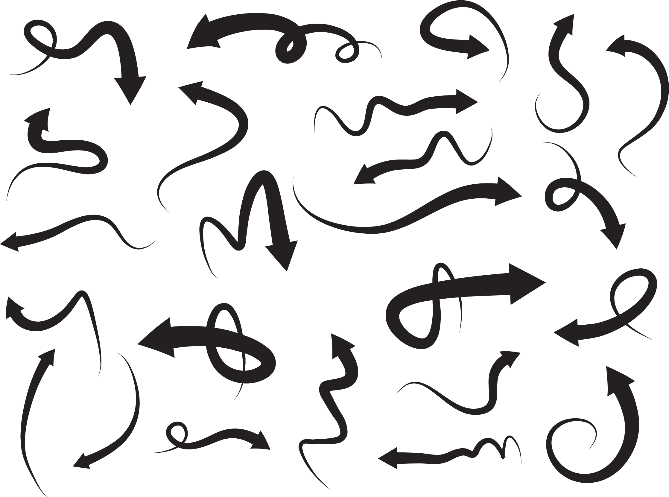 Various Arrow Icons for Navigation