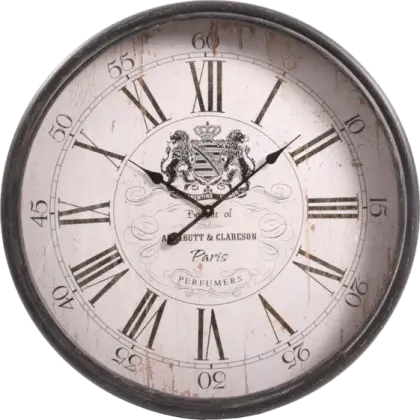 Vintage Clock with Roman Numerals
