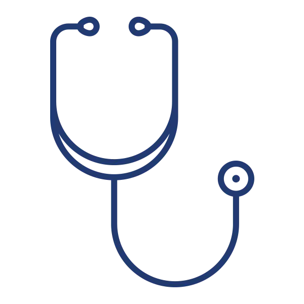 Outline of a Stethoscope Icon