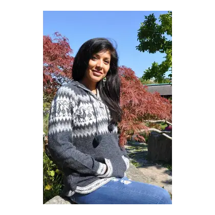 Woman in Sweater Outdoors