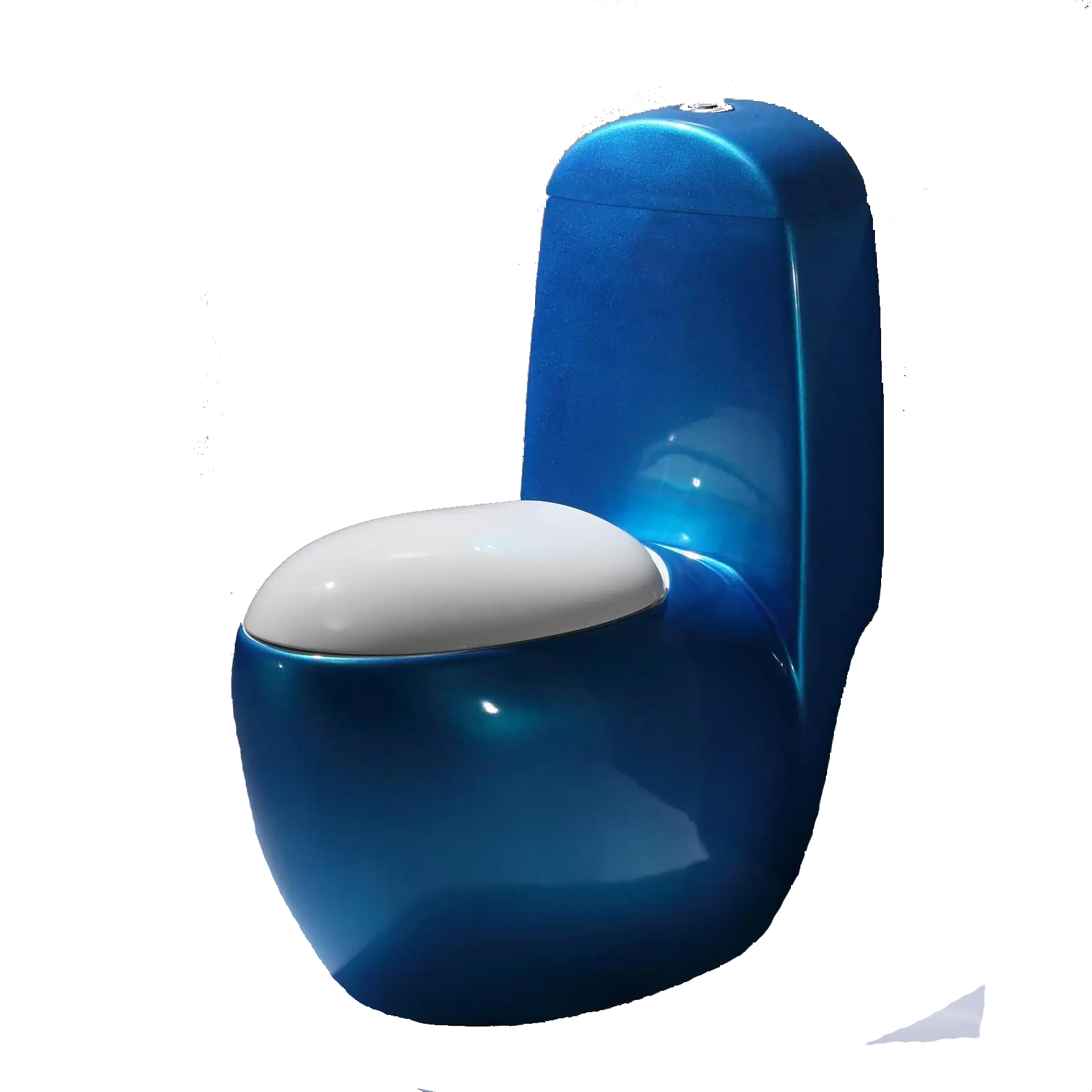 Modern Blue Toilet